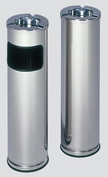 PROREGAL Robuster Ascher Mit Poliertem Aschereinsatz 0,2 Liter HxBxT 66 x 20 x 20 cm Edelstahl Poliert
