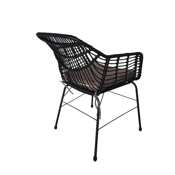 Home Deluxe Gartenstuhl inkl. Sitzkissen TARA - 63 x 60 x 82 cm wetterfest | Gartensessel, Terrassenstühle, Gartenstühle, Gartenmöbel