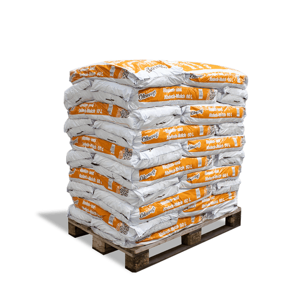 Ökovogt Rinden- und Abdeckmulch Mix 60l x 30 Sack 1800l 30er Palette
