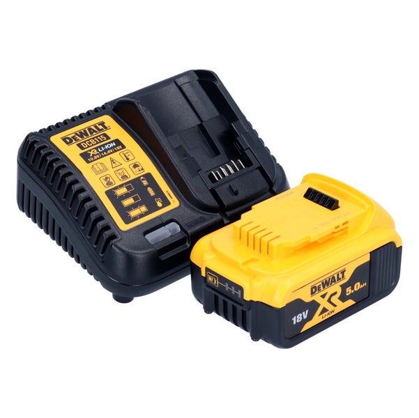 Dewalt Ladegerät DCB115 mit 18 Volt Lithium Ionen Akku 5.0 Amperestunden