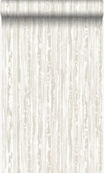Origin Wallcoverings Tapete Streifen Crême-Weiß - 53 cm x 10,05 m - 346639