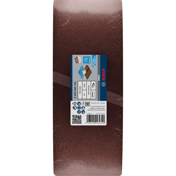Packung Bosch Schleifpapier, Körnung P150, Größe 100x610 mm