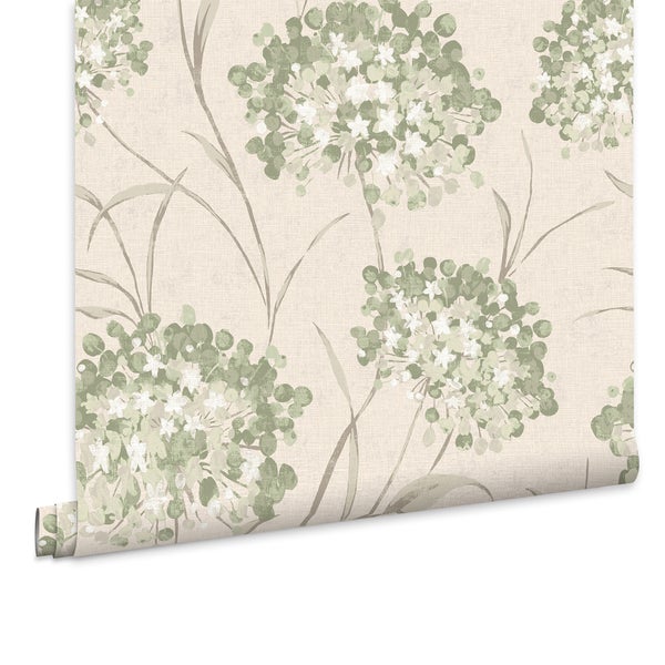 Tapetenrolle mit Blütenmuster