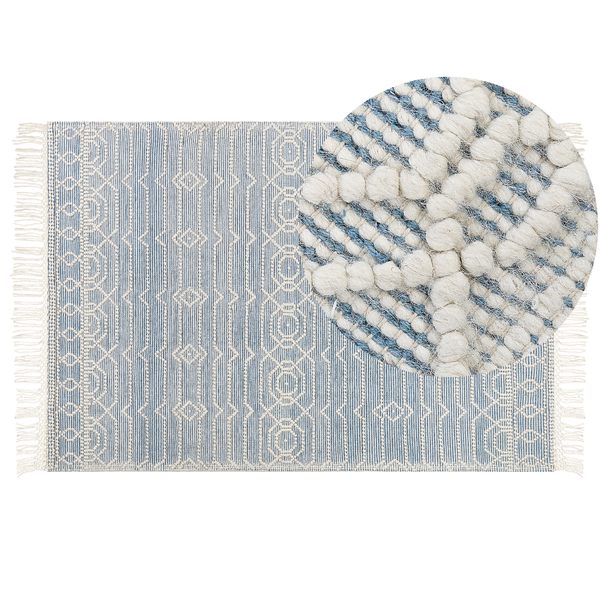 Teppich ORHANELI Blau 160 x 230 cm Wolle