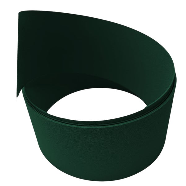 Dunkelgrüner Kantenschutz aus Kunststoff