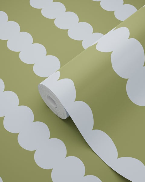 Tapetenrolle mit Wolkenmuster