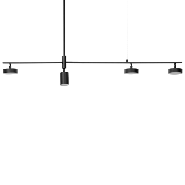 LED Hängeleuchte FOYLE Metall Schwarz