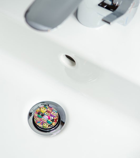 Waschbeckenstöpsel mit Eulenmuster