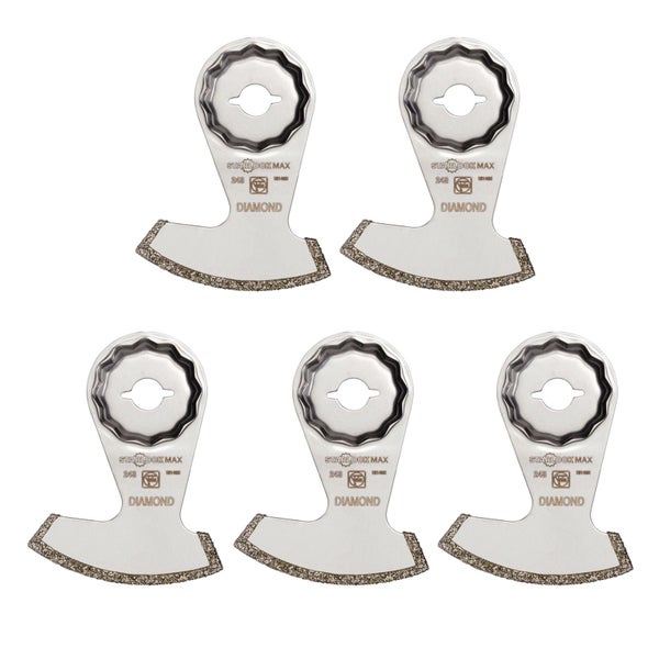 Fünf Segmentsägeblätter mit Diamantbeschichtung und Starlock Max Aufnahme