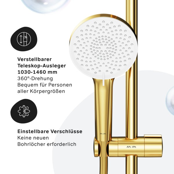 AM.PM Duschsäule inkl. Thermostat X-Joy F07XA499