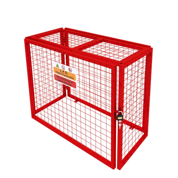 Zusammenklappbarer Gasflaschenschrank - 110cm x 92cm x 50cm