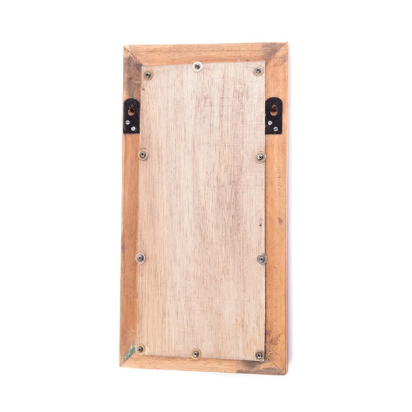Wandspiegel Yara 40x20 cm Massivholz naturfarben