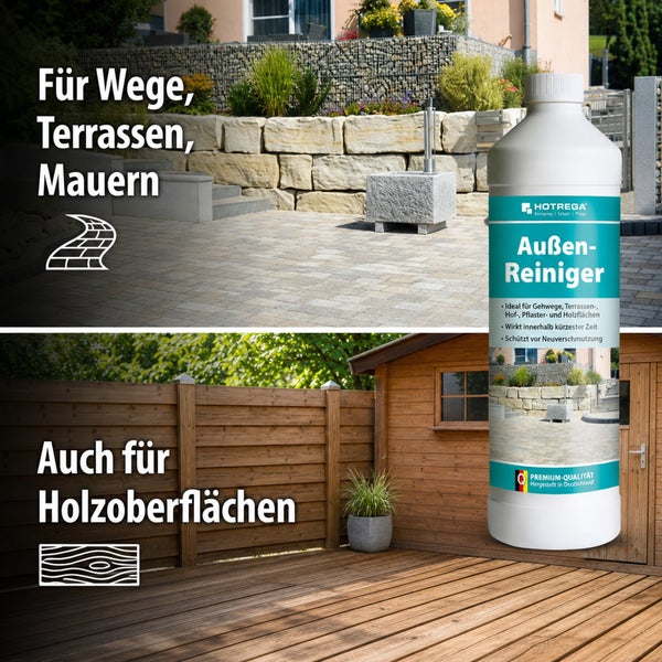 HOTREGA Außen-Reiniger 1 Liter Konzentrat