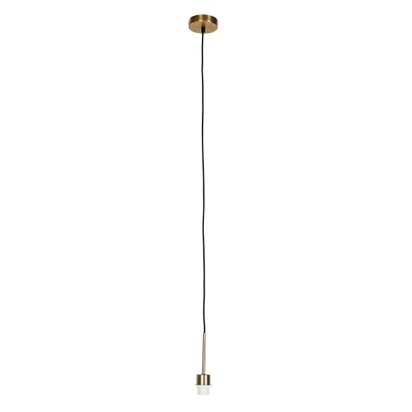 Eine einflammige Pendelleuchtenfassung mit Metallgehäuse und Kabel zur Deckenmontage für Innenräume.