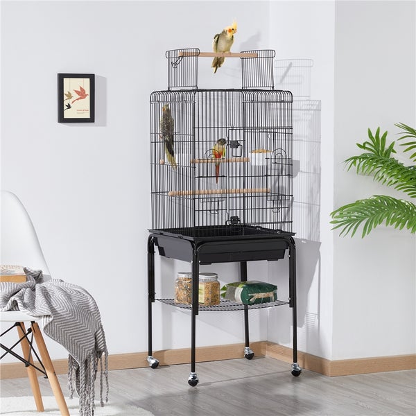 Vogelkäfig mit Ständer und Abmessungen