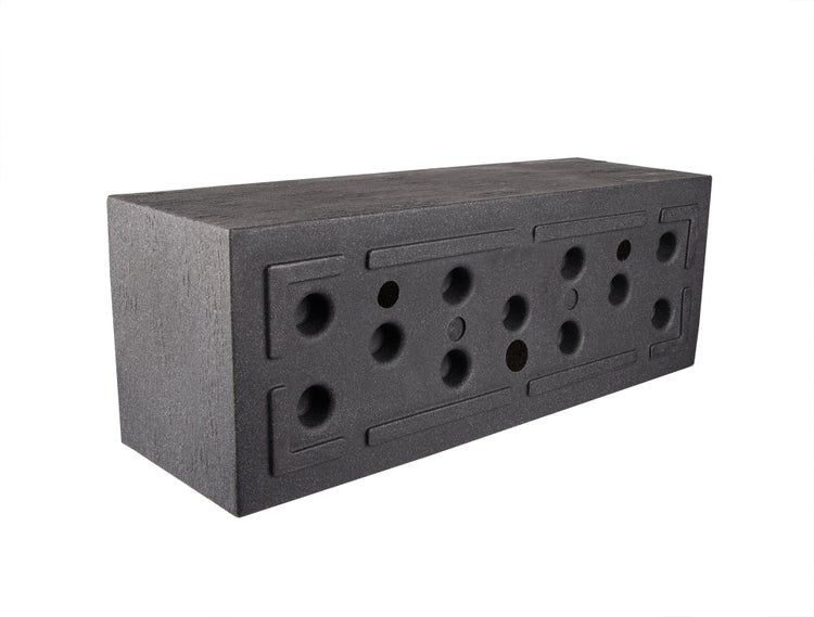 Pflanzkübel 80x30 cm groß - Granitstein-Optik in Anthrazit - Für Außen, frostsicher & wasserdicht - XXL Pflanztopf, Blumenkübel, Blumentopf für Terrasse & Balkon