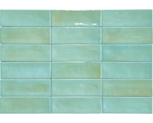 Rechteckige Wandfliesen aus Keramik, glänzend