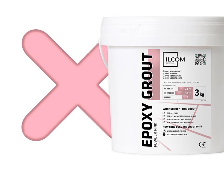 Epoxidharzmörtel zum Füllen von Fugen  - Rose -  3Kg