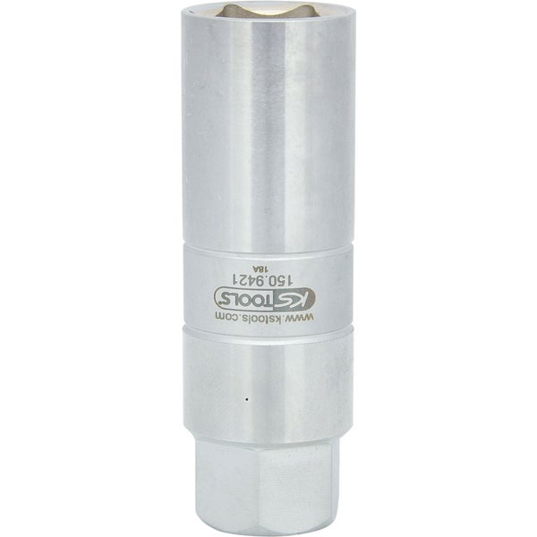 KS TOOLS Stoßdämpfer-Außensechskant-Gegenhalter-Stecknuss 21 mm - 150.9421