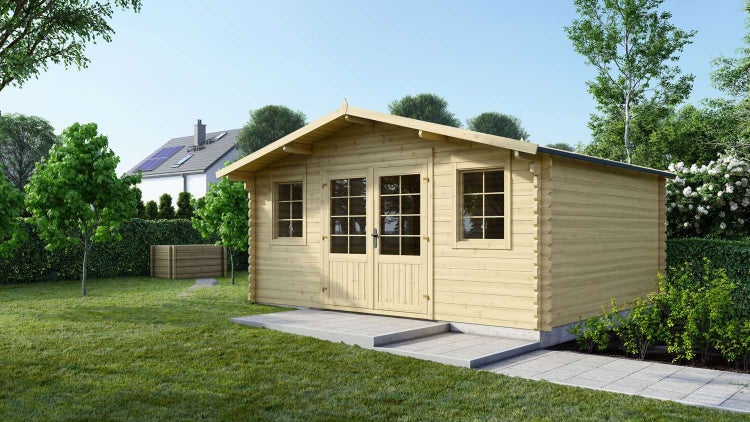 Gartenhaus, Gerätehaus 19,20m2 - 4,80x4m - 40mm