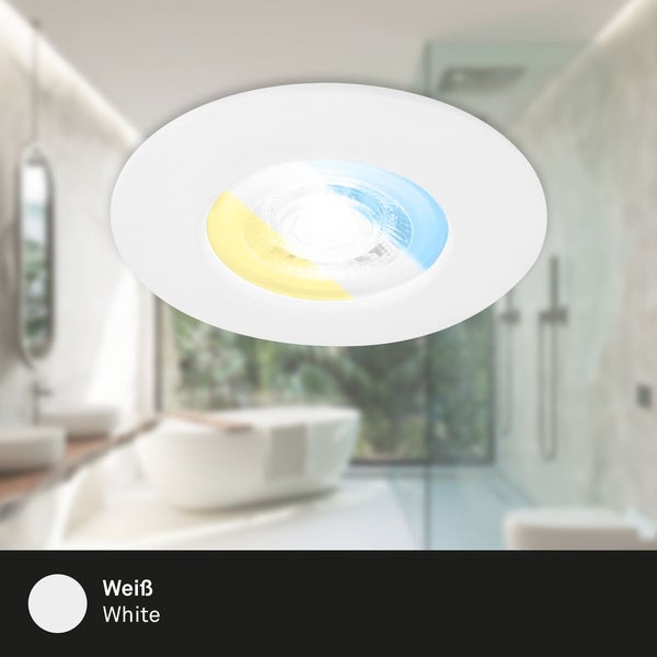 CTS LED recessed spots, set of 3, white, 3xLED-pla