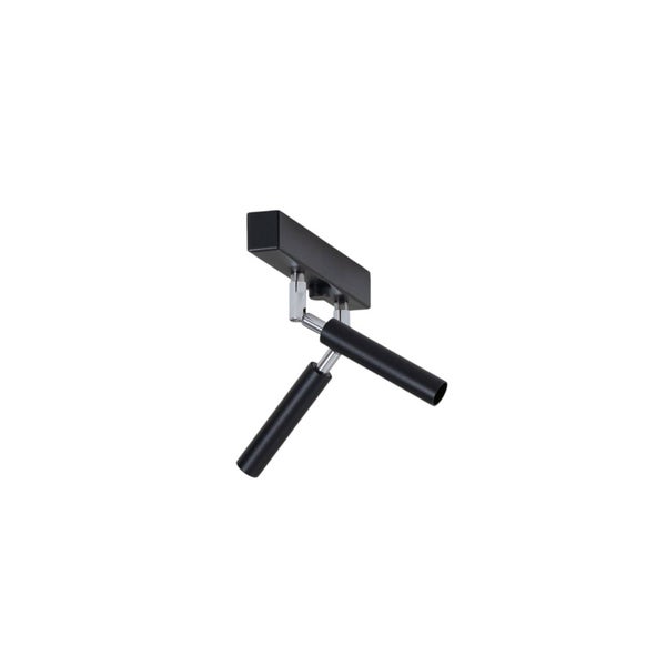 Euluna Strahler Nicanor in Schwarz aus Metall (2 flammig, G9) - Deckenlampe Deckenleuchte Lampe Spot Wohnzimmerleuchte