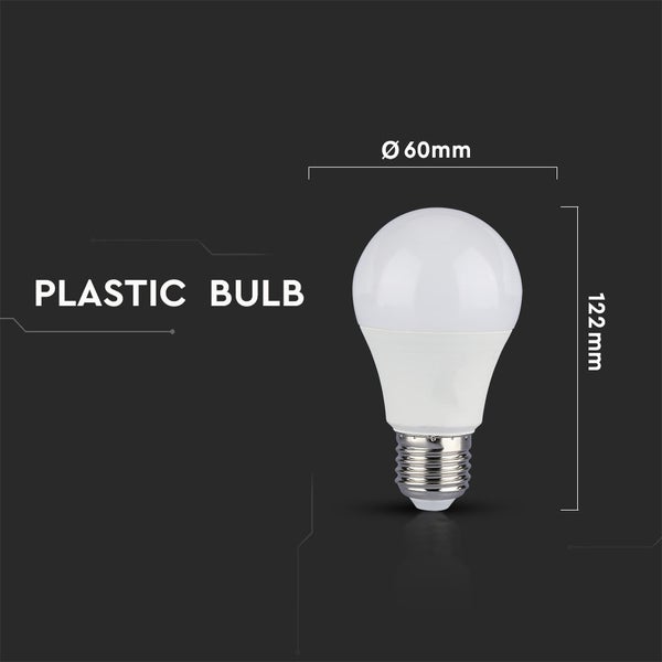 V-TAC VT-2129 - E27 Weiße LED-Lampen - RTL - GLS - Blister - IP20 - 9W - 806 Lumen - 4000K