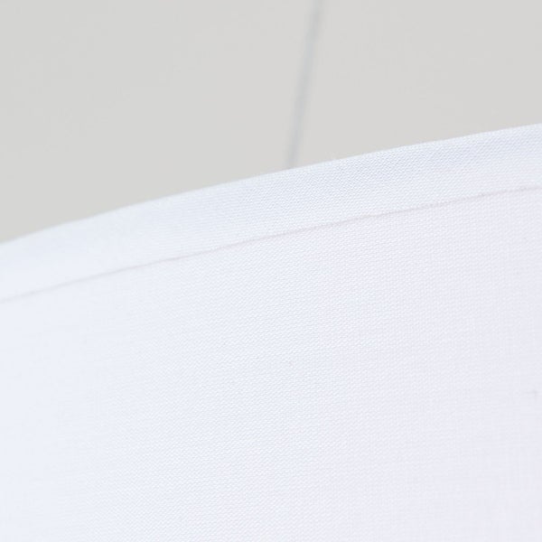 Hängeleuchte Stoff 50cm weiß