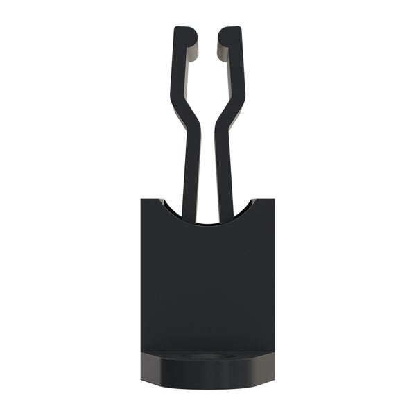 Geiger Kurbelhalter | verstellbar in 6 Stufen (33-53 mm) | für 12-17 mm Kurbeln | Kunststoff | schwarz