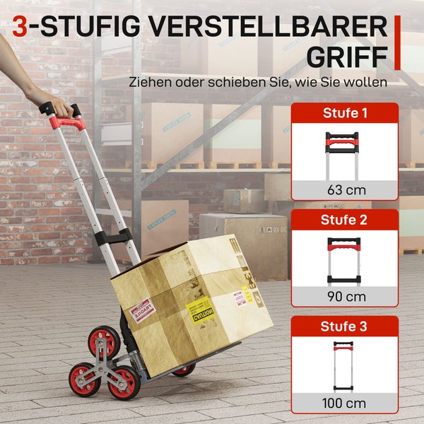 Weißer Klappstuhl mit stabilem dreieckigen Rahmen und einer maximalen Belastbarkeit von 120 kg.