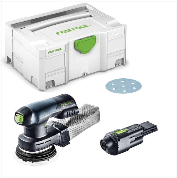 Festool ETSC 125 Akku Exzenterschleifer 18V 125mm brushless + 1x ACA 220-240/18V Ergo Netzadapter + Systainer