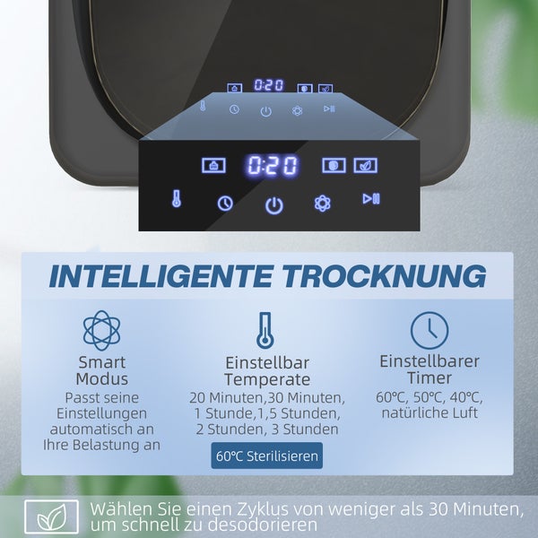 Waschmaschine mit Wäsche und Drehrichtungspfeilen