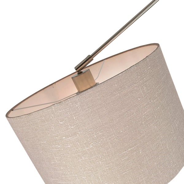 Hängelampe Stahl mit Schirm 35 cm taupe verstellbar - Blitz II