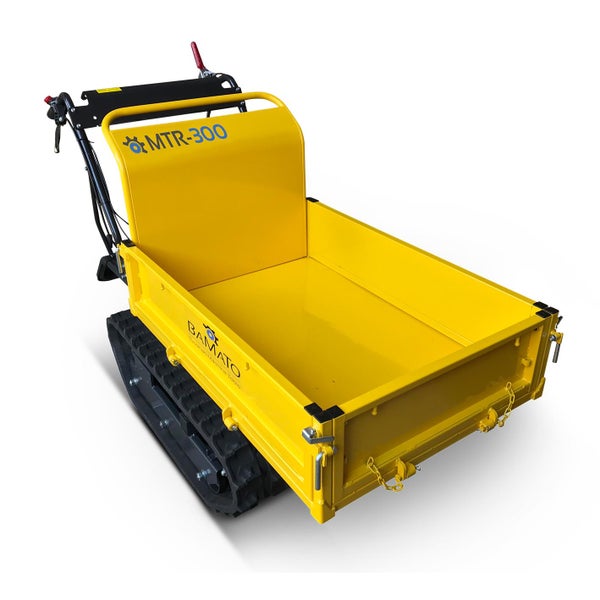 Gelber Motorkarren MTR-300 von Bamato mit Kettenlaufwerk