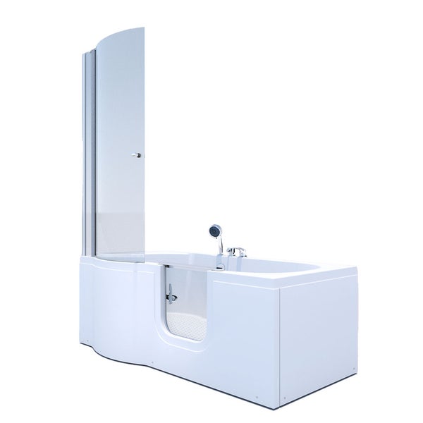 Seniorendusche und Sitzwanne mit Tür S12D-EH-R 85x170 cm