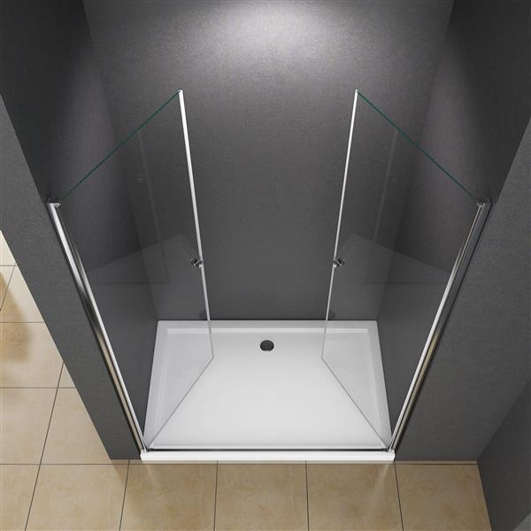 BuyLando Maja 125x195 cm Duschtür Nischdusche Klarglas