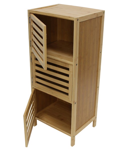 FRANK FLECHTWAREN | Schränkchen Bambus, 32 x 27 x 77 cm, BAMBUS