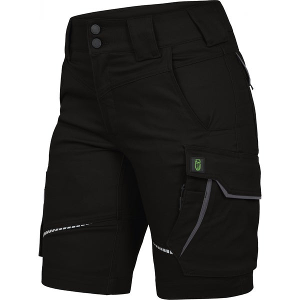 Leibwächter Arbeitshose kurz - Short - schwarz/grau Gr. 36 Damen