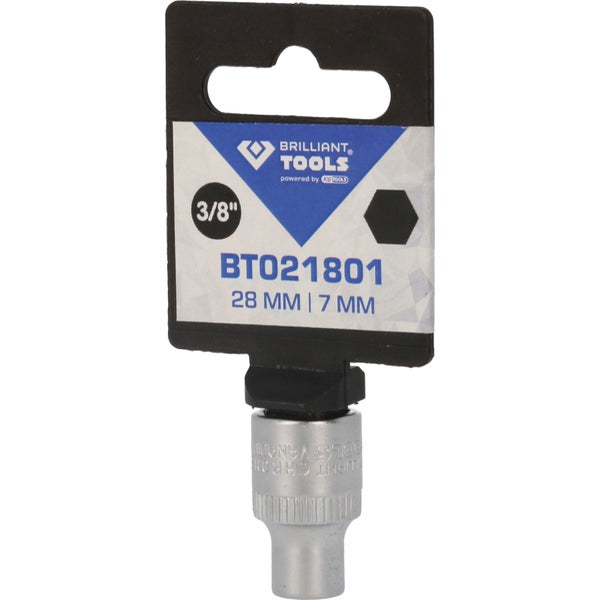 Brilliant Tools Steckschlüssel-Einsatz, 3/8 Zoll, 7 Millimeter