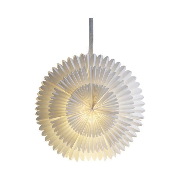 Dekorative Papierleuchte in runder Form, hängend