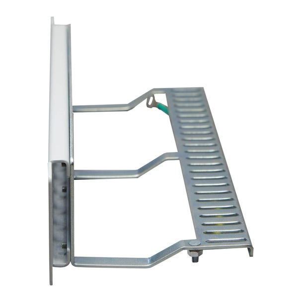 ProfiPatch  Patchpanel Patchfeld 10 Zoll 12 Port Verteilerfeld für Keystone Module Rackeinbau 1HE grau