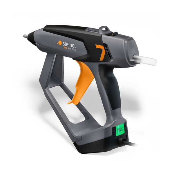 Heißklebepistole Steinel PRO GM 7011 mit Temperaturanzeige und Klebestick