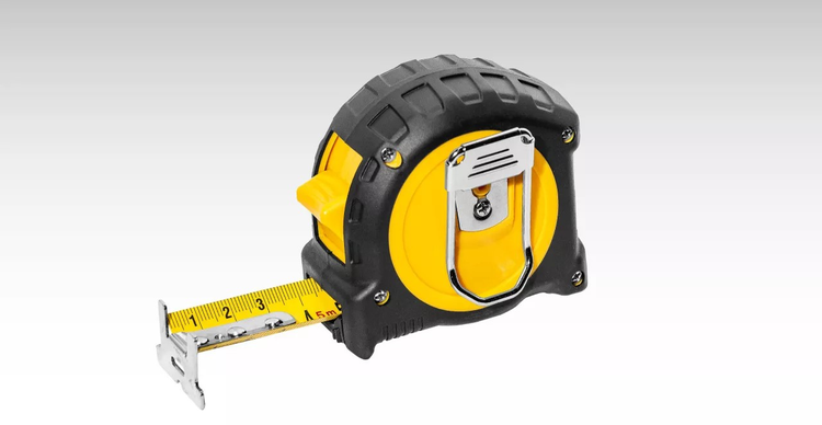 Stabila Taschenbandmaß BM 300, 10 Meter Skala bruchsicher PC/ABS Gehäuse - 1 Stück