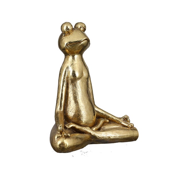 Figur GILDE Dekoration Höhe 50,5cm Breite 46cm goldfarben Magnesia