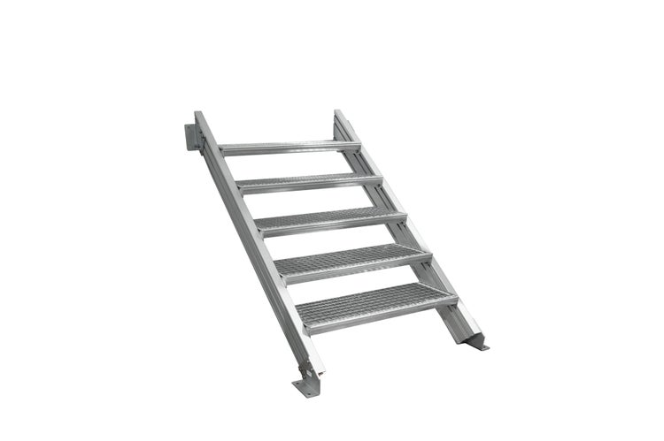 Metalltreppe mit fünf Stufen für den Außenbereich