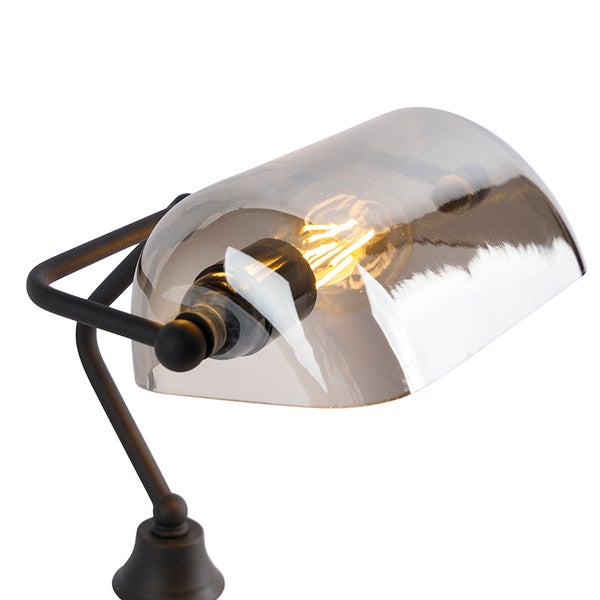 Tischleuchte mit Glasschirm