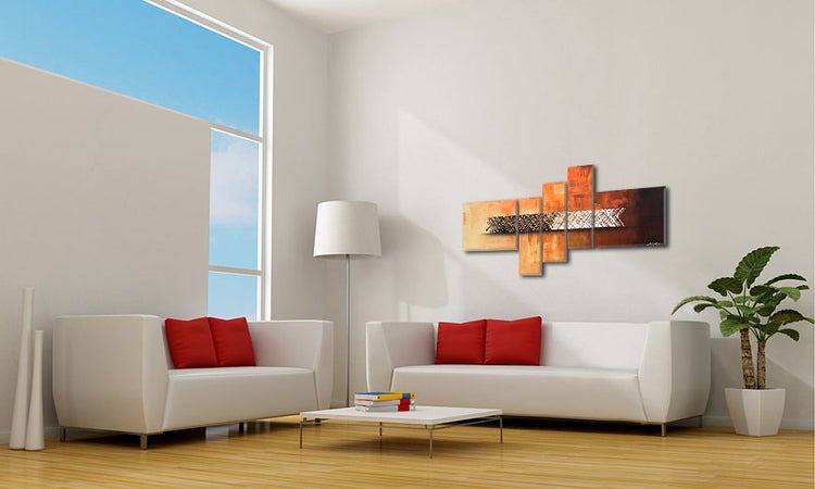 Unser Wandbild -Structure Of Contrast- 160x80x2 cm handgemaltes Unikat