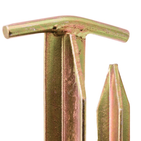 AMANKA Extra Stabil 4 Stahl Erdnägel T-Profil 300x25mm Zelt-Heringe Harte Böden Zeltnägel Campingheringe Lang Verzinkt