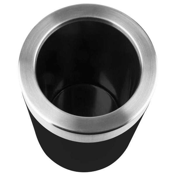 Emsa 507602 Flaschenkühler, Soft-Touch, Integriertes Kühlgel, 6 St. Kalt, Gefriergeeignet, Schwarz, Thermo