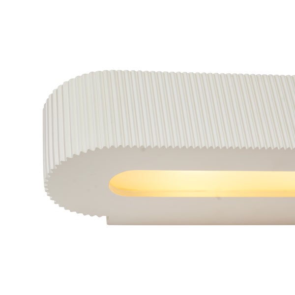 Skandinavische Wandleuchte Beige UFO 2-flammig - Plaster